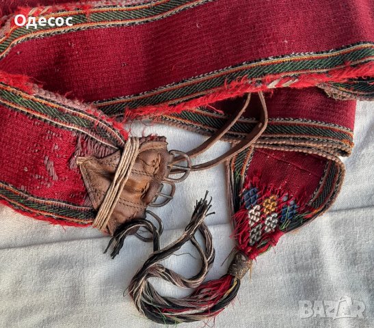 Османски тъкан колан 19в, башибозук, зейбек, снимка 5 - Антикварни и старинни предмети - 40738193