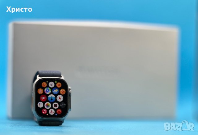 ГАРАНЦИОНЕН!!! Apple Watch Ultra 2 GPS + Cellular, титанов, 49mm , снимка 4 - Смарт часовници - 43029090