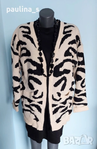 Два броя / Жилетка с джобове "Zara" - вълна и мохер / голям размер, снимка 9 - Жилетки - 28153166