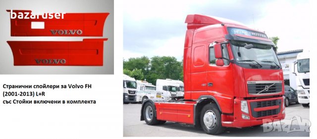К-т Спойлери странични VOLVO FH (2001-2013) 262 cm , снимка 4 - Аксесоари и консумативи - 33059448