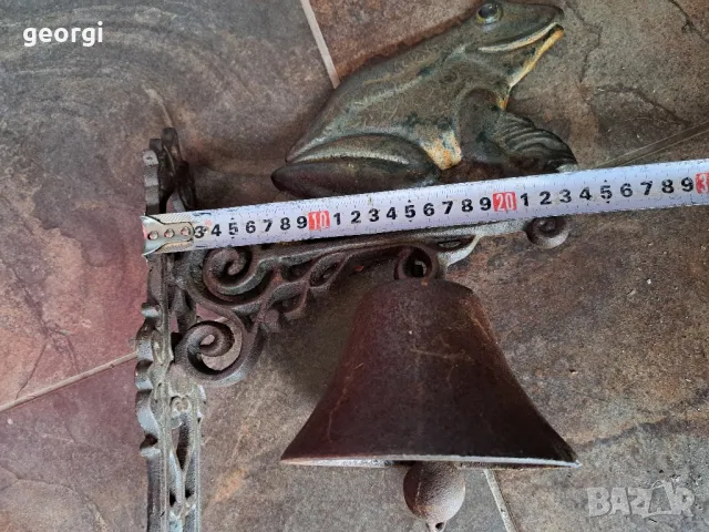 Стара камбана от чугун жаба , снимка 10 - Антикварни и старинни предмети - 49513017