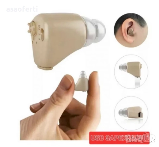 👂 Слухов Усилвател Tulus XB-102 – Noise Reduction, 128 dB Усилване и USB Зареждане, снимка 3 - Други - 52791675