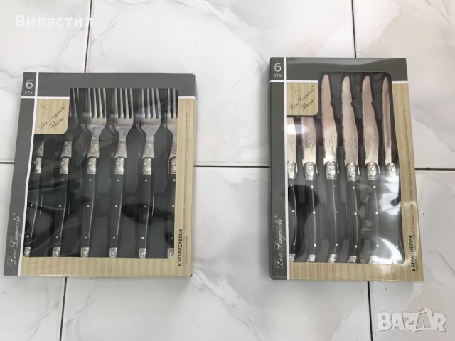 Ножове и вилици Lou Laguiole Basic  Комплект 6 бр , снимка 4 - Прибори за хранене, готвене и сервиране - 35152527