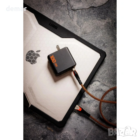 UAG SRG 100W GaN 3-портово зарядно с универсален щепсел, черно, снимка 3 - Друга електроника - 53281086