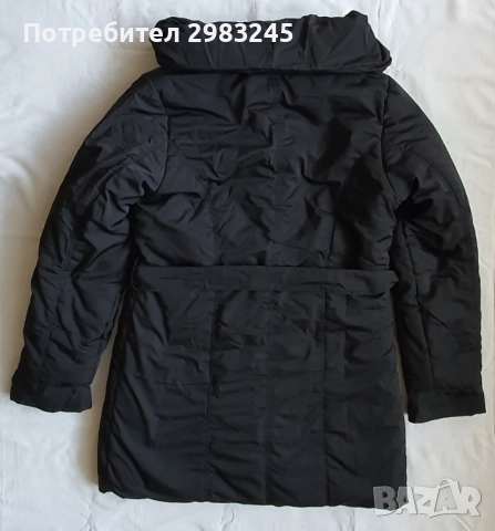 Дамско дълго черно яке , снимка 5 - Якета - 52671375