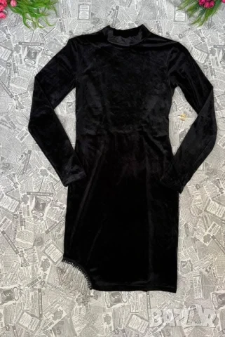 кадифена рокля с отворен гръб , снимка 7 - Рокли - 50889579