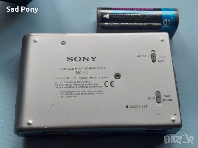 Sony Minidisk MZ-R35 Walkman минидиск плеър, снимка 3 - MP3 и MP4 плеъри - 40202988