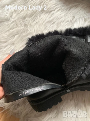 Кожени боти с пух, снимка 7 - Дамски боти - 50979228