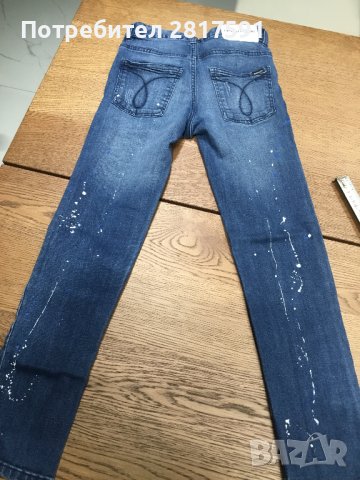 Оригинални дънки Calvin Klein Jeans - skinny, размер 10, снимка 10 - Детски панталони и дънки - 43316879