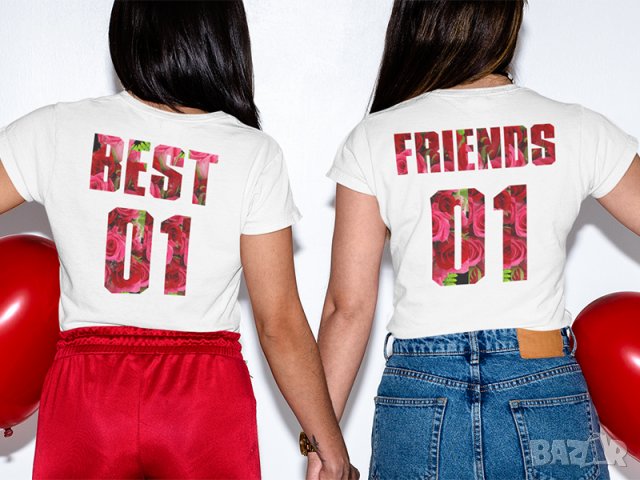 Тениски за приятелки Best Friends 7 модела, снимка 3 - Тениски - 36877588