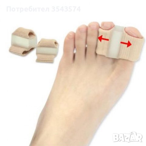 🦶 Разделител за пръстите на краката - коректор за корекция на палеца