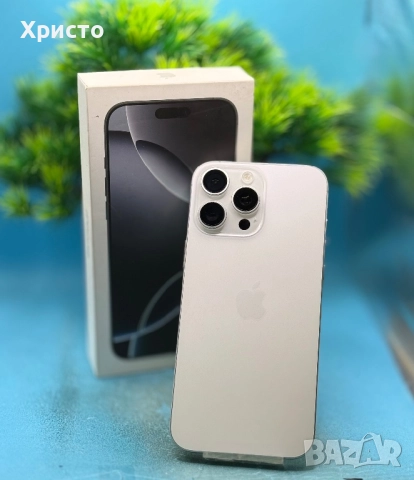 ГАРАНЦИОНЕН!!! Apple iPhone 16 Pro Max, 256GB, 5G, White Titanium + подарък оригинален адаптер Apple, снимка 9 - Apple iPhone - 52659125