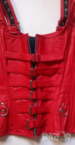 Кожен дамски оригинален готик корсет, снимка 9 - Корсети, бюстиета, топове - 51554593