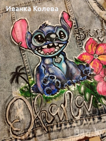 дънково елече със Стич , снимка 7 - Елеци - 50815618