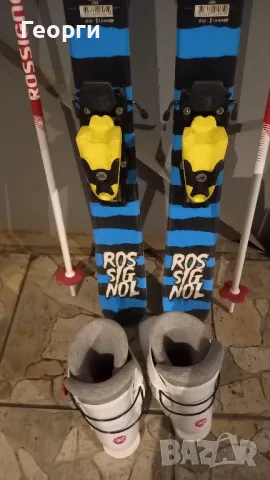 Детски комплект скиRossignol-115см+обувки Rossignol-19.5, снимка 4 - Зимни спортове - 48786767