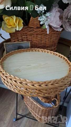 Ретро плетен панер., снимка 3 - Други - 51840875