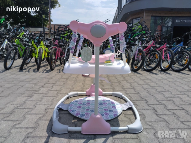 MONI Детско бънджи HOP розов, снимка 4 - Проходилки - 53565080