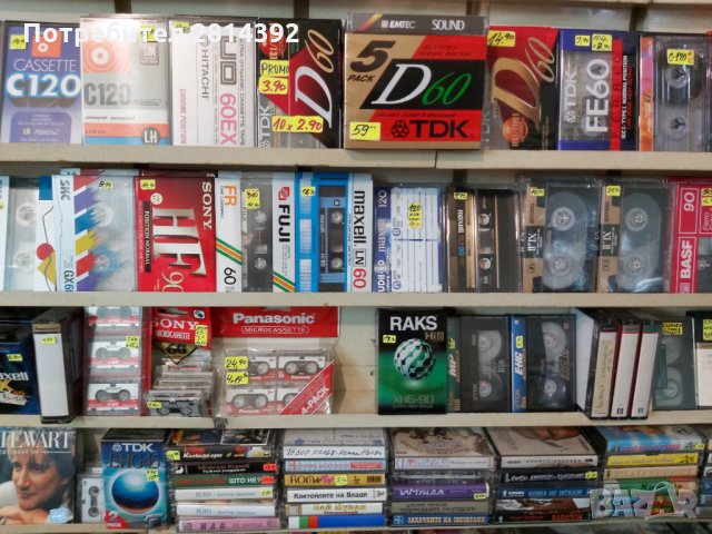 Нови и употребявани празни аудио и видео касети магнетофонни ролки микро касети Мини диск DAT и др., снимка 6 - Други - 30532347