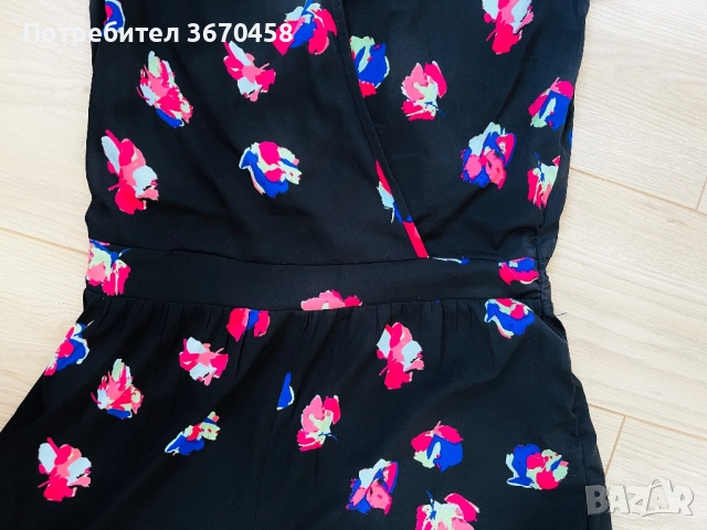 Дамски размер Л ХЛ модерен къс тънък гащеризон, снимка 4 - Гащеризони - 51755302