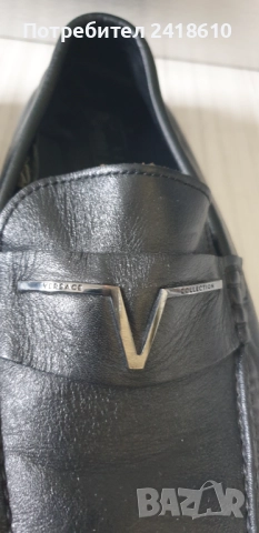 Versace Collection Leather Mens Size 43 - 27.5см ОРИГИНАЛ! Мокасини Естествена Кожа!, снимка 4 - Мокасини - 52092261