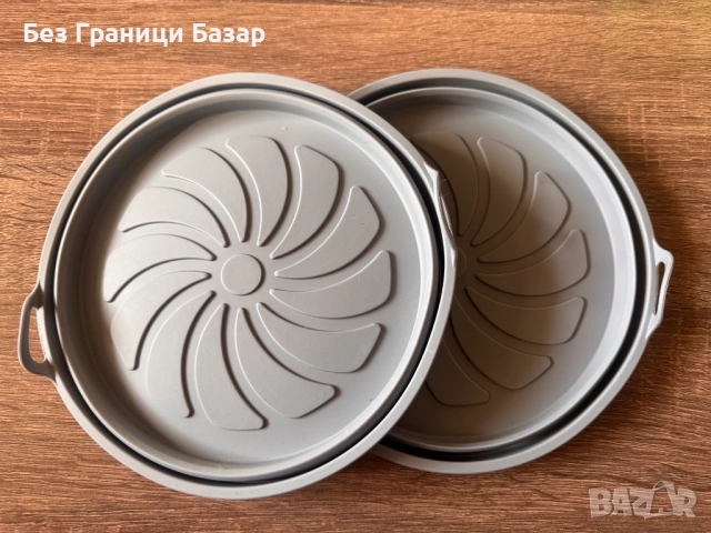 Нови Подложки за air fryer от силикон с дръжки за многократна употреба Въздушен фритюрник