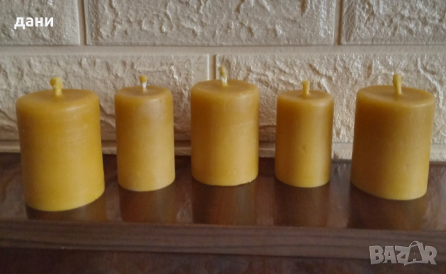 Ръчно изработени свещи от пчелен восък , снимка 8 - Други - 42212739