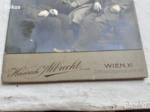 Стара снимка Австрия - дебел картон - мъже, снимка 3 - Антикварни и старинни предмети - 53306948