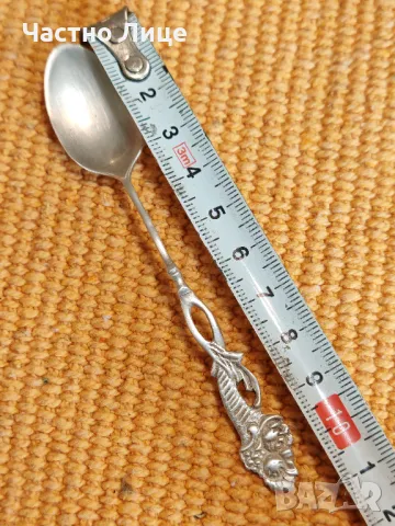 Стара Сребърна Лъжичка Сребро Проба 925 , снимка 5 - Антикварни и старинни предмети - 48800691
