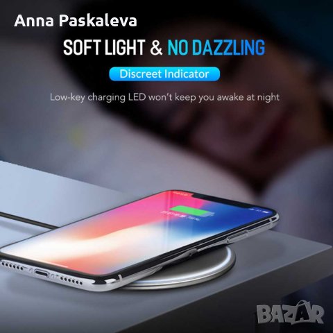 Qi Безжично зарядно, снимка 3 - Безжични зарядни - 40387964