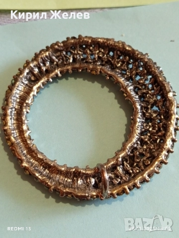 Метална висулка посипана с кристали МАРКАЗИТ АРТ БИЖУ 52237, снимка 6 - Колиета, медальони, синджири - 52573262