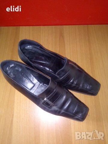 №40 черни обувки на LINEA ZETA естествена кожа