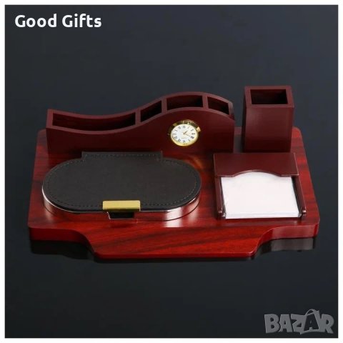 Луксозен органайзер за бюро с часовник, снимка 7 - Други стоки за дома - 43090795