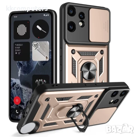 Nothing CMF Phone 2 Pro Удароустойчив Rotatable Ring Holder /Kickstand /Slide Camera/PC + TPU Калъф , снимка 5 - Калъфи, кейсове - 50820352