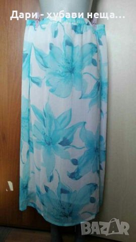 Елегантна пола от шифон, с подплата🍀❤XL,2XL❤🍀арт.4275