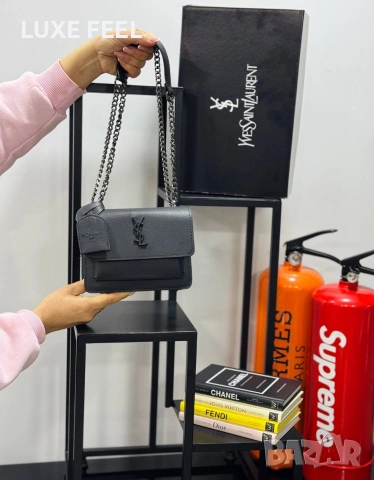 Yves Saint Laurent 💎Страхотно Чанти , снимка 4 - Чанти - 53471805