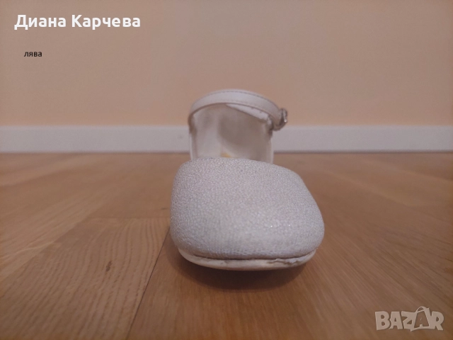 Продавам бели официални детски обувки за момиче размер 31, снимка 6 - Детски обувки - 51789656