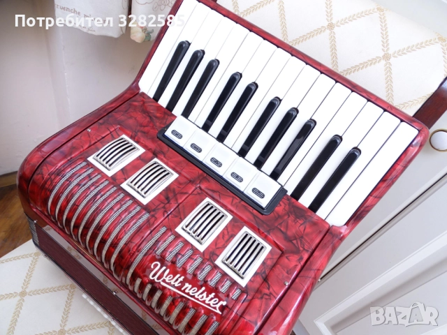 Акордеон Велтмайстер 40 баса, снимка 4 - Акордеони - 52131191