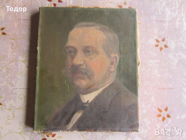 Стара картина масло върху платно подписана ДРГМ 1894, снимка 7 - Картини - 37669709