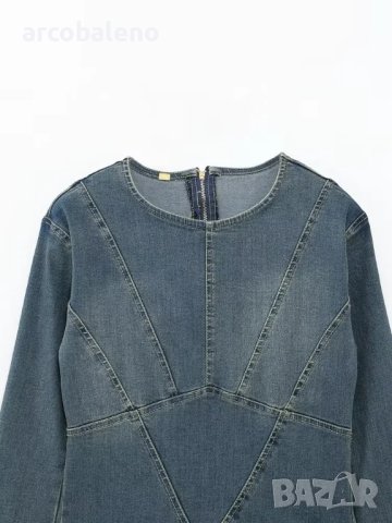 Нова модна дамска ежедневна дънкова рокля, снимка 11 - Рокли - 44052130