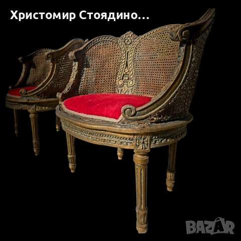 Френски столове от 19-ти век в стил Луи XVI, снимка 8 - Антикварни и старинни предмети - 51882881