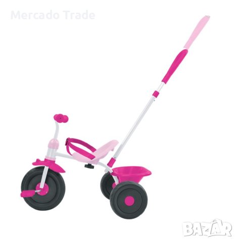 Триколка Mercado Trade, С дръжка, 2 в 1, За деца, Розов, снимка 2 - Детски велосипеди, триколки и коли - 40731248