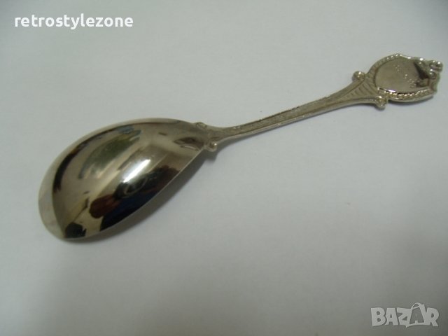 № 6582 стара малка лъжичка - Josef 1990. USA  - надпис / маркировка  - дължина 11,5 см , снимка 4 - Други ценни предмети - 38273525