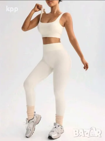 Сет бюстие и клин за спорт йога или ежедневие
По етикет М
Става за С и М
Еластичен
, снимка 4 - Клинове - 49936362