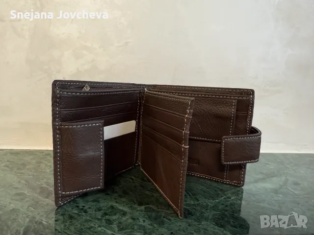 Мъжки портфейли, портмонета естествена кожа, снимка 15 - Портфейли, портмонета - 48982176