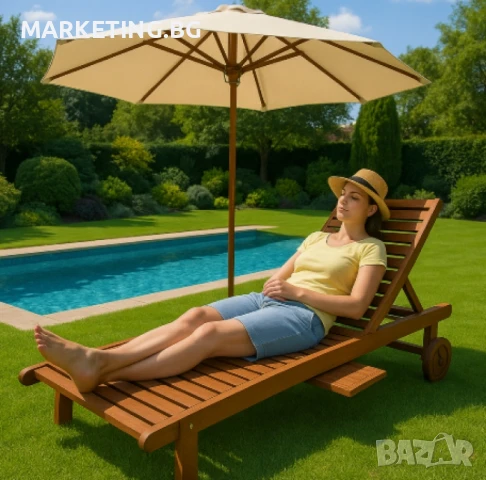 Шезлонг Muhler, Meranti