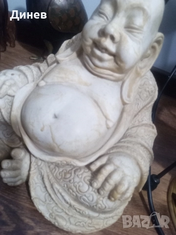 Смеещия се Буда композитен материал с добавен каменен прах, снимка 7 - Статуетки - 51695005