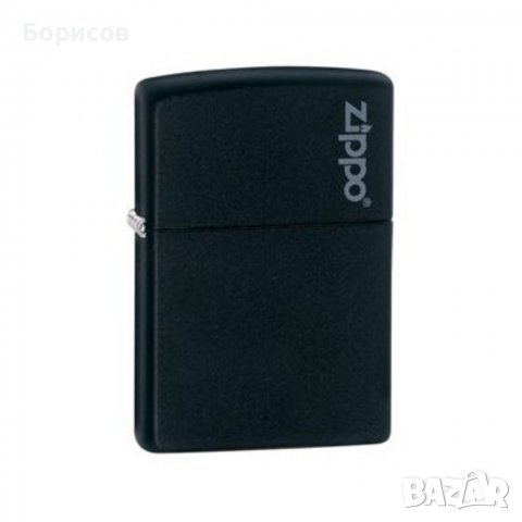 Запалка Zippo, Classic Black Matte Logo