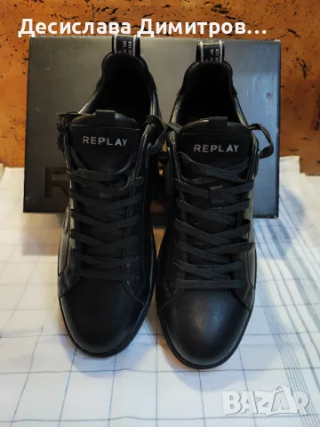 Оригинални нови мъжки обувки/маратонки REPLAY естествена кожа размер 44