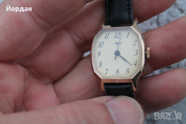 СССР дамски позлатен часовник ''Луч'', снимка 9 - Дамски - 53274854