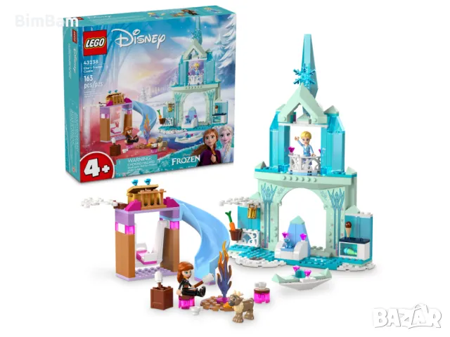 Конструктор LEGO® Disney Frozen 43238 - Замръзналият замък на Елза , снимка 3 - Конструктори - 48009596